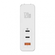 618预售：BASEUS 倍思 CCGAN120E GaN氮化镓充电套装 Type-C 120W 白色