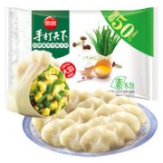皮薄馅多！思念  手打天下 经典韭菜鸡蛋水饺 1.08kg 54只