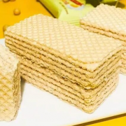 口感香脆！金胜客  豆乳威化饼干 400g（43包左右）