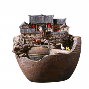DOMO 豆磨家 中式复古建筑摆件 小号