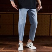 Semir 森马 10B9321124121-0810 男士锥形九分牛仔裤
