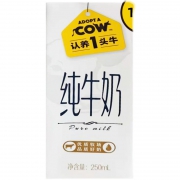 聚划算百亿补贴：认养一头牛 常温纯牛奶 250ml*12盒