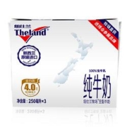Theland纽仕兰 新西兰进口全脂纯牛奶 250ml*3瓶*10件