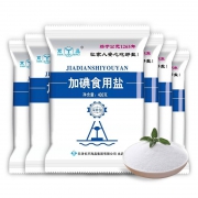 双晶 食用盐 加碘井盐400g*6袋装
