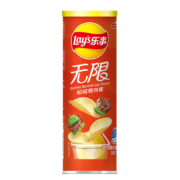 LAY’S 乐事 无限薯片 嗞嗞烤肉味 104g罐装*3件