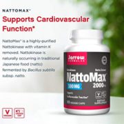 抗血栓：Jarrow Formulas 杰诺 NattoMax 纳豆酵素激酶 100mgx90粒