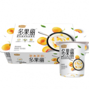 君乐宝 多果丽 黄桃果粒 90g *8联杯装