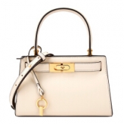 TORY BURCH  托里·伯奇  奢侈品 女款米白色皮质单肩斜挎包  56912 122