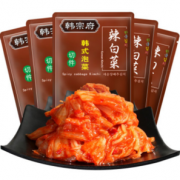 日期新鲜！韩宗府 辣白 菜450g*1袋 送萝卜块250g 5.9元包邮（需用券）