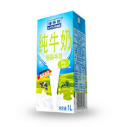 奶香浓郁！LVLINB 绿林贝 进口脱脂纯牛奶 1L*12盒
