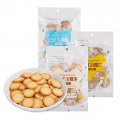 宅猫日记  日式小圆饼 100g*3袋 焦糖味+海盐味+牛乳味