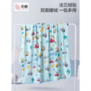 LOVO 小小工程队法兰绒毯盖毯 100cm*140cm