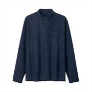 新疆棉！MUJI 无印良品 19AC775 男士法兰绒立领衬衫
