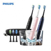 PHILIPS 飞利浦 【赠口腔护理套装 旗舰爆款】PHILIPS飞利浦电动牙刷蓝牙版成人声波震动钻石系列HX9924/22 HX9924/12 HX9954