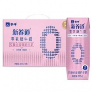 MENGNIU蒙牛 新养道零乳糖脱脂牛奶 250ml×12瓶*4件