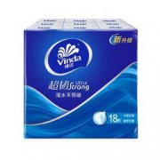 Vinda 维达 超韧手帕纸 4层*8张*18包（210*210mm）*10件