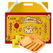 松脆可口！比比赞 咸味芝士饼干 880g