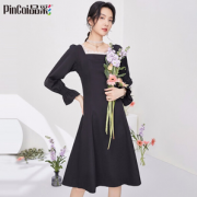 PinCai 品彩 PW11CQ370 复古赫本风小黑裙 53.1元