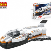 六一好礼！Cogo积高 太空系列儿童航天飞机拼装玩具 168块