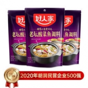 好人家 老坛酸菜鱼调料包 350g*3包