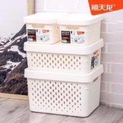 Citylong 禧天龙 带盖收纳盒篮 26.4*18.1*13.4cm*2件