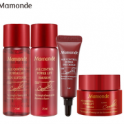 PLUS会员！Mamonde 梦妆 山茶凝时塑颜四件套 （水25ml+乳25ml+眼霜5ml+面霜5ml） 19.9元