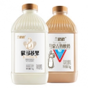 兰格格 草原酪酸奶+炭烧熟酸奶 2斤*2瓶