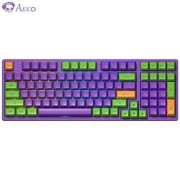 618预售、1日0点：Akko 艾酷 3098B EVA初号机定制款 RGB 三模热插拔机械键盘 CS火焰红轴