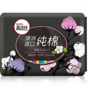 有券得上！kotex 高洁丝 臻选澳洲进口纯棉0.08极薄240mm 25片 日用超薄卫生巾