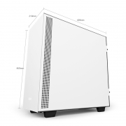 NZXT 恩杰 H510 ATX机箱白色黑色