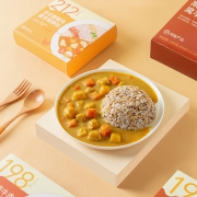 谷物粗粮、轻卡低脂：网易严选 日式咖喱鸡 魔芋粗粮饭 270g