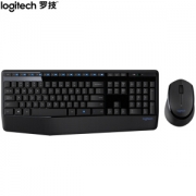 PLUS会员：logitech 罗技 MK345 无线键鼠套装 黑色