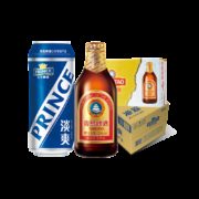 青岛啤酒 高端小棕金24瓶+王子啤酒12听