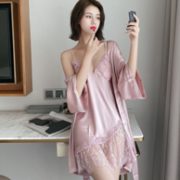 PEANOJEAN 6846 镂空吊带睡裙两件套