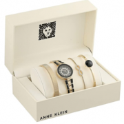 Anne Klein 安妮·克莱因 AK/3286BKST 手表手链套装 含税到手约￥270.48