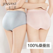 浙江老字号  金三塔 女士100%桑蚕丝无痕提臀真丝内裤