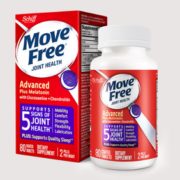 Schiff 旭福 Move Free 褪黑素6mg睡眠片氨糖紫瓶 80粒*2瓶