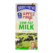有券的上、限家庭号用户！HARVEY FRESH 哈威鲜 部分脱脂纯牛奶 1L*12盒