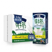 Laciate兰雀 德臻脱脂纯牛奶 200ml*24盒