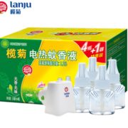 PLUS会员！榄菊 电蚊香液4瓶200晚+加热器