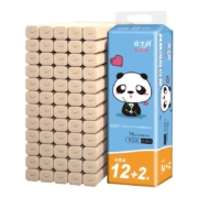 嘉士利 竹浆 纸巾 本色 卫生纸 卷纸14卷*3