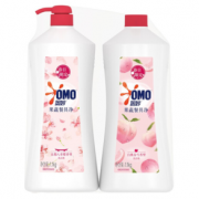 温和不伤手！OMO 奥妙 自然工坊餐具净 1.1kg*2 樱花白桃香型