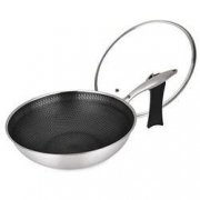 PLUS会员：EWIWE Leidenfrost X3C 不锈钢炒锅 32cm