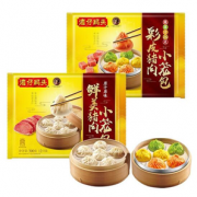 皮薄馅大！湾仔码头 经典鲜美猪肉小笼包 300g+彩皮猪肉小笼包 300g组合套装