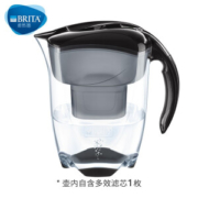 PLUS会员：BRITA 碧然德 探索者系列 滤水壶 1壶1芯 黑色