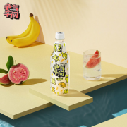 0糖0卡！汉口二厂 争气车间 无糖果汁 香蕉风味芭乐气泡水480ml*12瓶
