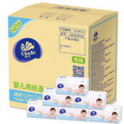 10点、柔软厚实！Vinda 维达 婴儿抽纸 3层150抽18包（153*195mm）