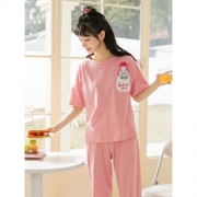 芬腾千线艺  短袖长裤套装甜美可外穿家居服