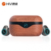 惠威HiVi AW-76 真无线TWS蓝牙耳机 黄花梨木