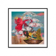 dprints迪品 Amanda 限量版画《玲珑盆景》创意家装 装饰画620x620mm 档案纸 50版